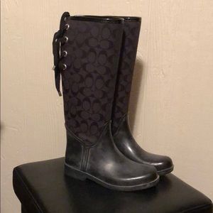 Authentic Coach Rain boots